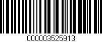 Código de barras (EAN, GTIN, SKU, ISBN): '000003525913'