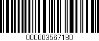 Código de barras (EAN, GTIN, SKU, ISBN): '000003567180'