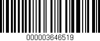 Código de barras (EAN, GTIN, SKU, ISBN): '000003646519'