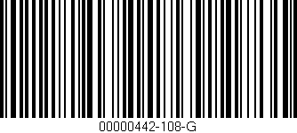 Código de barras (EAN, GTIN, SKU, ISBN): '00000442-108-G'
