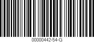 Código de barras (EAN, GTIN, SKU, ISBN): '00000442-54-G'