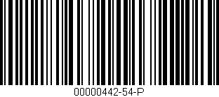 Código de barras (EAN, GTIN, SKU, ISBN): '00000442-54-P'