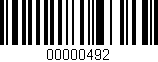Código de barras (EAN, GTIN, SKU, ISBN): '00000492'