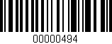 Código de barras (EAN, GTIN, SKU, ISBN): '00000494'