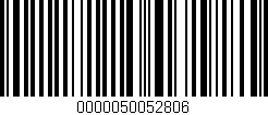 Código de barras (EAN, GTIN, SKU, ISBN): '0000050052806'