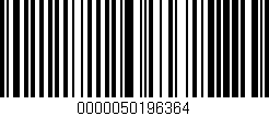 Código de barras (EAN, GTIN, SKU, ISBN): '0000050196364'