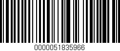 Código de barras (EAN, GTIN, SKU, ISBN): '0000051835966'