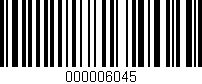 Código de barras (EAN, GTIN, SKU, ISBN): '000006045'