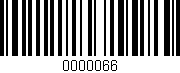 Código de barras (EAN, GTIN, SKU, ISBN): '0000066'