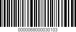 Código de barras (EAN, GTIN, SKU, ISBN): '0000068000030103'