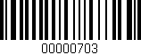 Código de barras (EAN, GTIN, SKU, ISBN): '00000703'