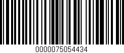 Código de barras (EAN, GTIN, SKU, ISBN): '0000075054434'