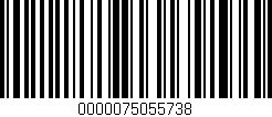 Código de barras (EAN, GTIN, SKU, ISBN): '0000075055738'