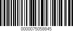 Código de barras (EAN, GTIN, SKU, ISBN): '0000075058845'