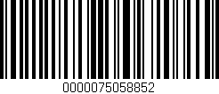Código de barras (EAN, GTIN, SKU, ISBN): '0000075058852'