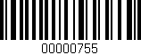 Código de barras (EAN, GTIN, SKU, ISBN): '00000755'