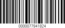 Código de barras (EAN, GTIN, SKU, ISBN): '0000077941824'