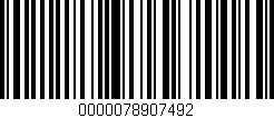 Código de barras (EAN, GTIN, SKU, ISBN): '0000078907492'