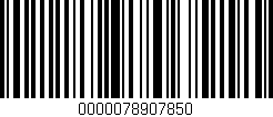 Código de barras (EAN, GTIN, SKU, ISBN): '0000078907850'