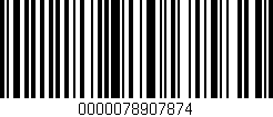 Código de barras (EAN, GTIN, SKU, ISBN): '0000078907874'