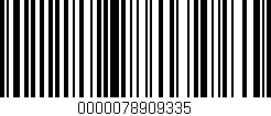 Código de barras (EAN, GTIN, SKU, ISBN): '0000078909335'
