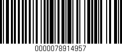 Código de barras (EAN, GTIN, SKU, ISBN): '0000078914957'
