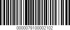 Código de barras (EAN, GTIN, SKU, ISBN): '0000079100002102'