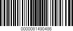 Código de barras (EAN, GTIN, SKU, ISBN): '0000081490486'
