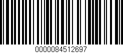 Código de barras (EAN, GTIN, SKU, ISBN): '0000084512697'