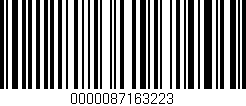 Código de barras (EAN, GTIN, SKU, ISBN): '0000087163223'
