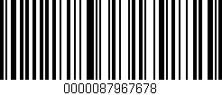 Código de barras (EAN, GTIN, SKU, ISBN): '0000087967678'