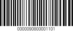 Código de barras (EAN, GTIN, SKU, ISBN): '0000090800001101'