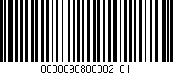 Código de barras (EAN, GTIN, SKU, ISBN): '0000090800002101'