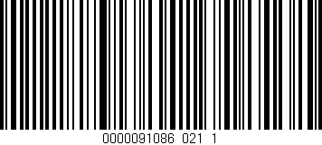 Código de barras (EAN, GTIN, SKU, ISBN): '0000091086_021_1'
