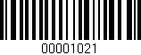 Código de barras (EAN, GTIN, SKU, ISBN): '00001021'
