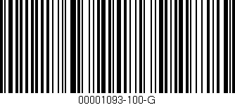 Código de barras (EAN, GTIN, SKU, ISBN): '00001093-100-G'