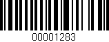 Código de barras (EAN, GTIN, SKU, ISBN): '00001283'