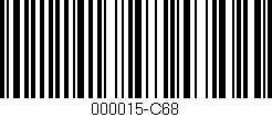 Código de barras (EAN, GTIN, SKU, ISBN): '000015-C68'