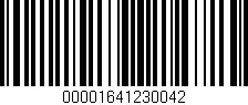 Código de barras (EAN, GTIN, SKU, ISBN): '00001641230042'