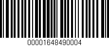 Código de barras (EAN, GTIN, SKU, ISBN): '00001648490004'