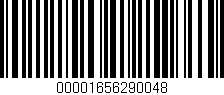 Código de barras (EAN, GTIN, SKU, ISBN): '00001656290048'