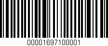 Código de barras (EAN, GTIN, SKU, ISBN): '00001697100001'
