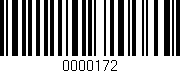 Código de barras (EAN, GTIN, SKU, ISBN): '0000172'