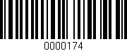Código de barras (EAN, GTIN, SKU, ISBN): '0000174'