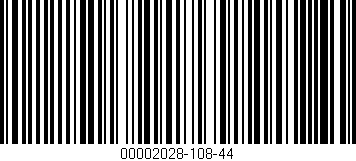 Código de barras (EAN, GTIN, SKU, ISBN): '00002028-108-44'
