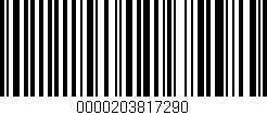 Código de barras (EAN, GTIN, SKU, ISBN): '0000203817290'