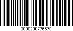 Código de barras (EAN, GTIN, SKU, ISBN): '0000208776578'