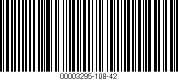 Código de barras (EAN, GTIN, SKU, ISBN): '00003295-108-42'