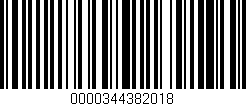 Código de barras (EAN, GTIN, SKU, ISBN): '0000344382018'
