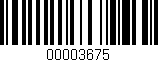 Código de barras (EAN, GTIN, SKU, ISBN): '00003675'